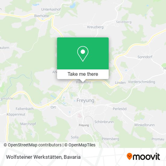 Wolfsteiner Werkstätten map