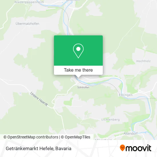 Карта Getränkemarkt Hefele