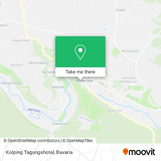 Карта Kolping Tagungshotel