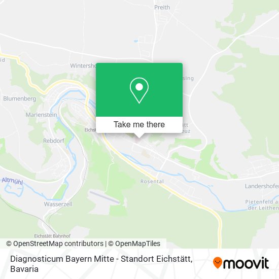 Карта Diagnosticum Bayern Mitte - Standort Eichstätt