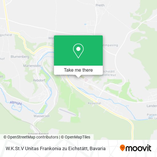 W.K.St.V Unitas Frankonia zu Eichstätt map