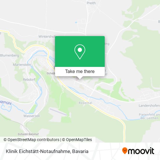 Klinik Eichstätt-Notaufnahme map