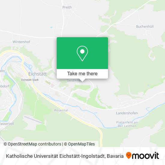 Katholische Universität Eichstätt-Ingolstadt map