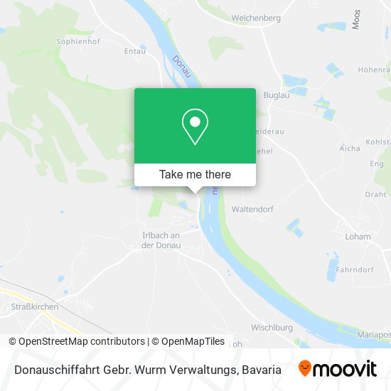 Карта Donauschiffahrt Gebr. Wurm Verwaltungs