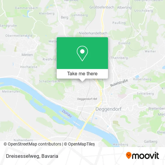 Карта Dreisesselweg
