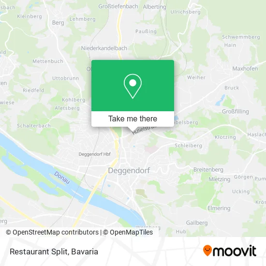 Карта Restaurant Split