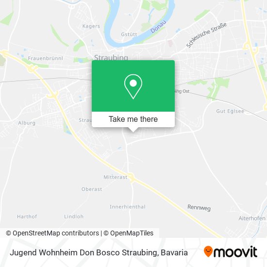Jugend Wohnheim Don Bosco Straubing map