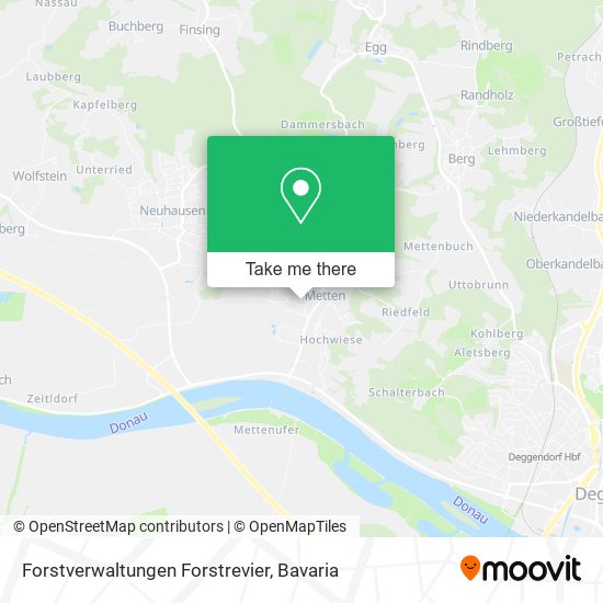 Forstverwaltungen Forstrevier map