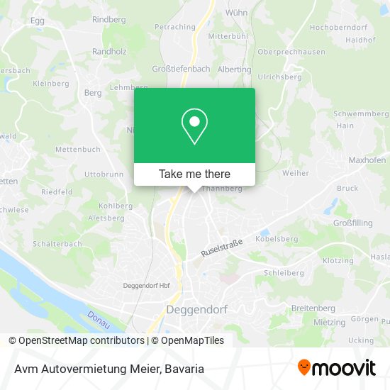 Карта Avm Autovermietung Meier