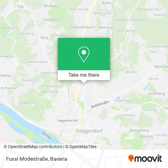 Карта Fussl Modestraße