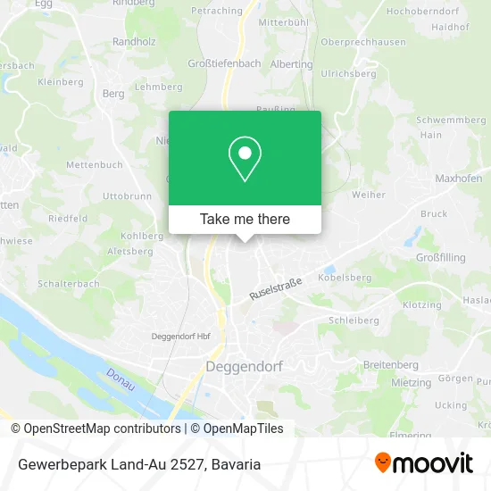 Gewerbepark Land-Au 2527 map