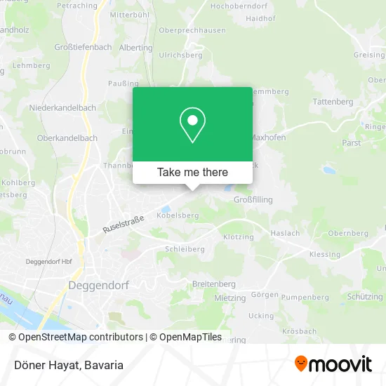 Карта Döner Hayat