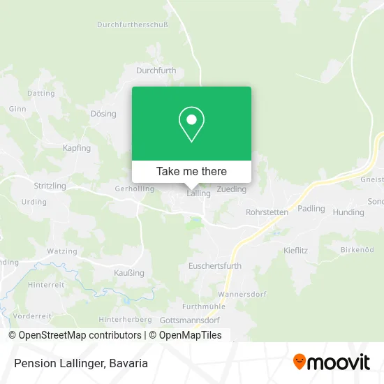 Pension Lallinger map