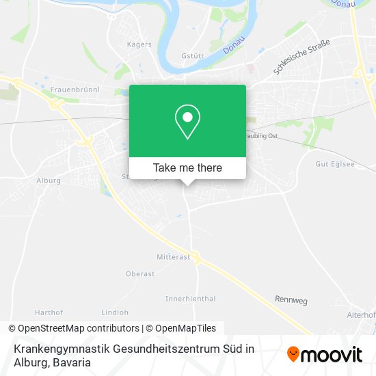 Krankengymnastik Gesundheitszentrum Süd in Alburg map