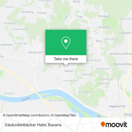 Gäubodenbäcker Hahn map