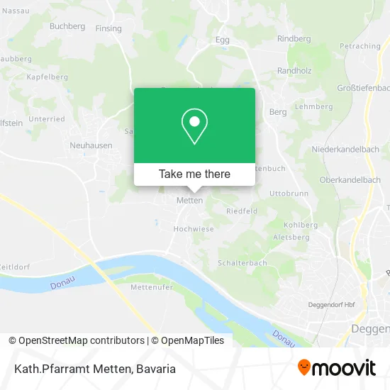 Kath.Pfarramt Metten map