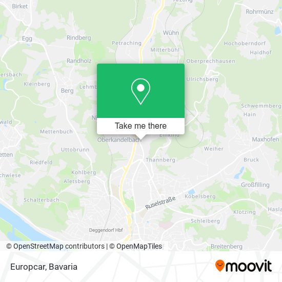 Europcar map