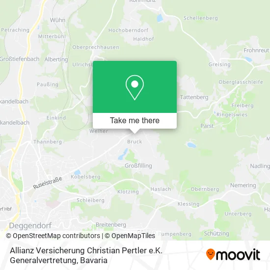 Карта Allianz Versicherung Christian Pertler e.K. Generalvertretung