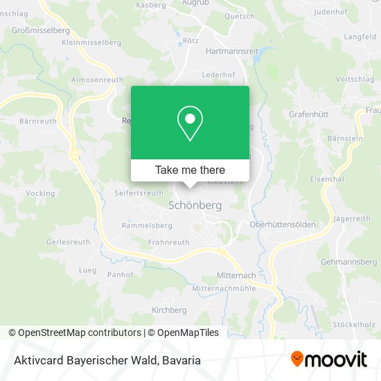 Aktivcard Bayerischer Wald map