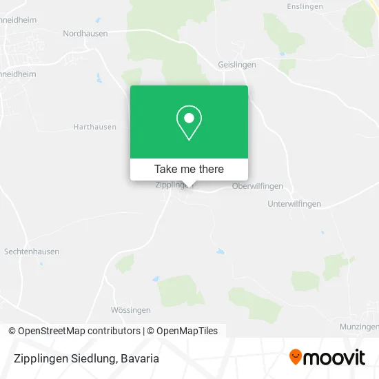 Карта Zipplingen Siedlung