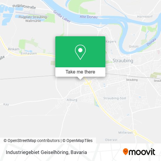 Industriegebiet Geiselhöring map