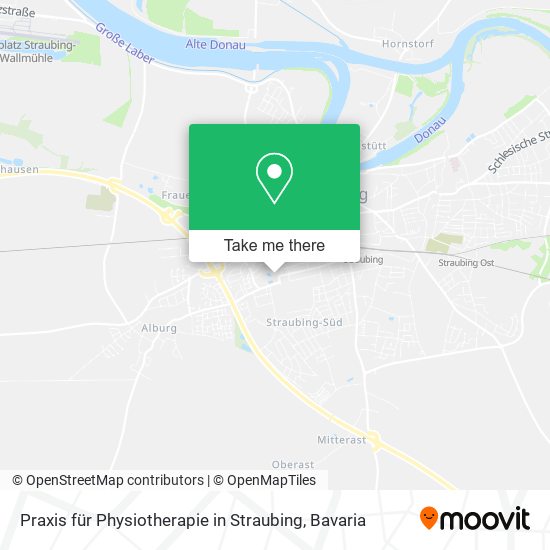 Praxis für Physiotherapie in Straubing map