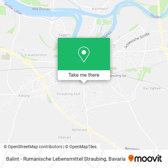 Balint - Rumanische Lebensmittel Straubing map