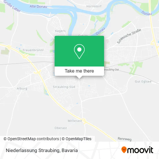 Карта Niederlassung Straubing