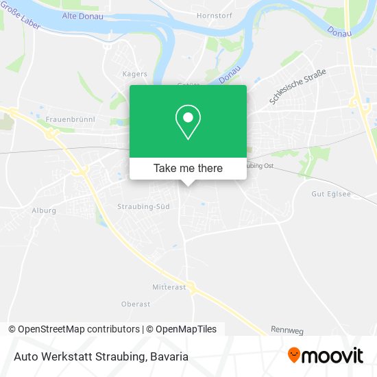 Auto Werkstatt Straubing map