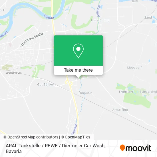 Карта ARAL Tankstelle / REWE / Diermeier Car Wash