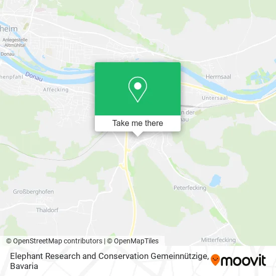 Карта Elephant Research and Conservation Gemeinnützige