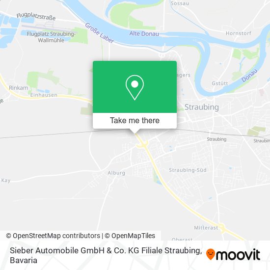 Sieber Automobile GmbH & Co. KG Filiale Straubing map