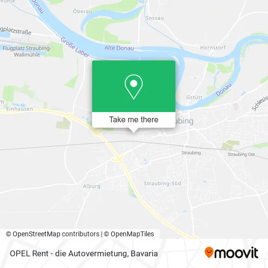 Карта OPEL Rent - die Autovermietung