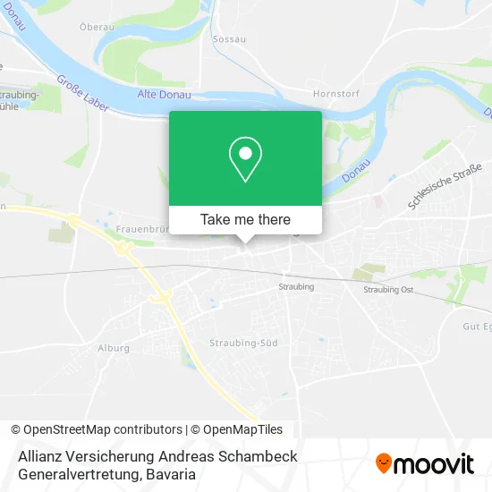 Карта Allianz Versicherung Andreas Schambeck Generalvertretung