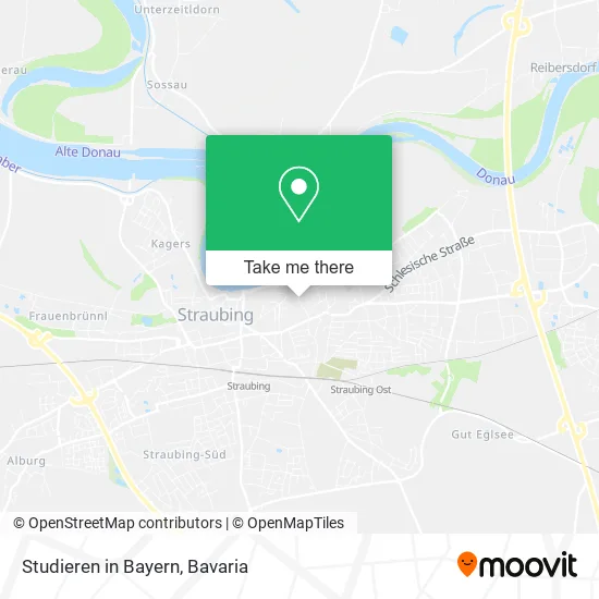 Карта Studieren in Bayern