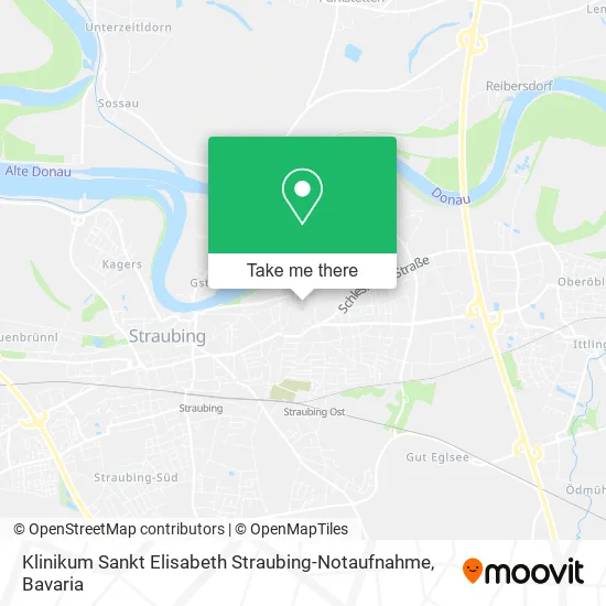 Карта Klinikum Sankt Elisabeth Straubing-Notaufnahme