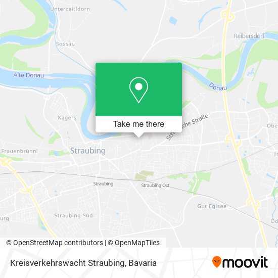 Kreisverkehrswacht Straubing map