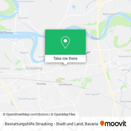 Карта Bestattungshilfe Straubing - Stadt und Land
