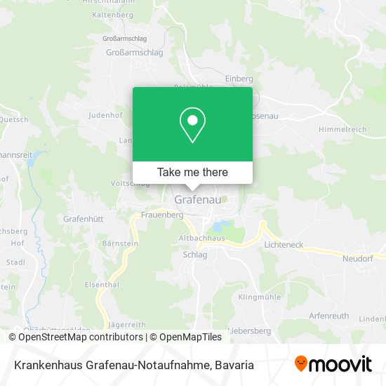 Krankenhaus Grafenau-Notaufnahme map