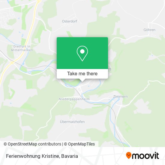 Ferienwohnung Kristine map