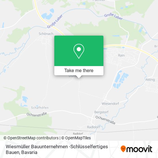Wiesmüller Bauunternehmen -Schlüsselfertiges Bauen map