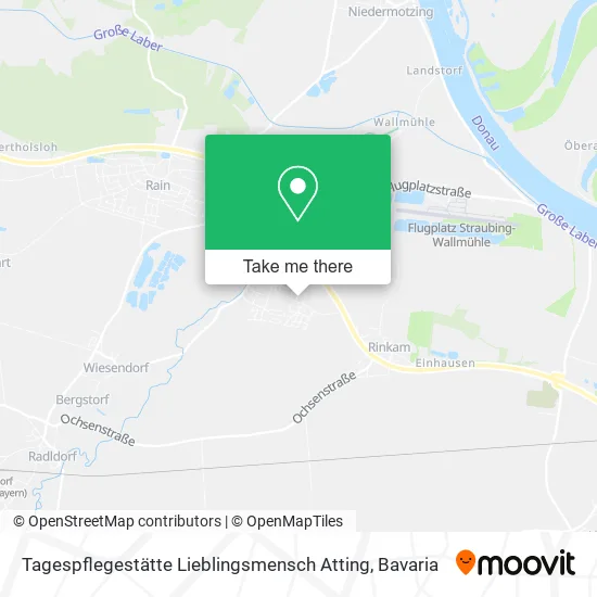 Карта Tagespflegestätte Lieblingsmensch Atting