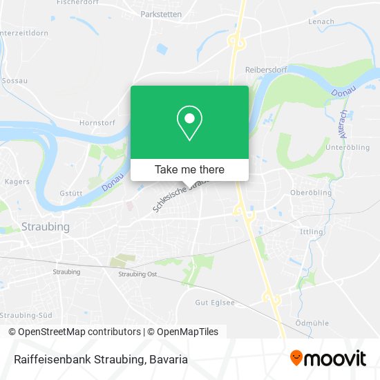 Raiffeisenbank Straubing map