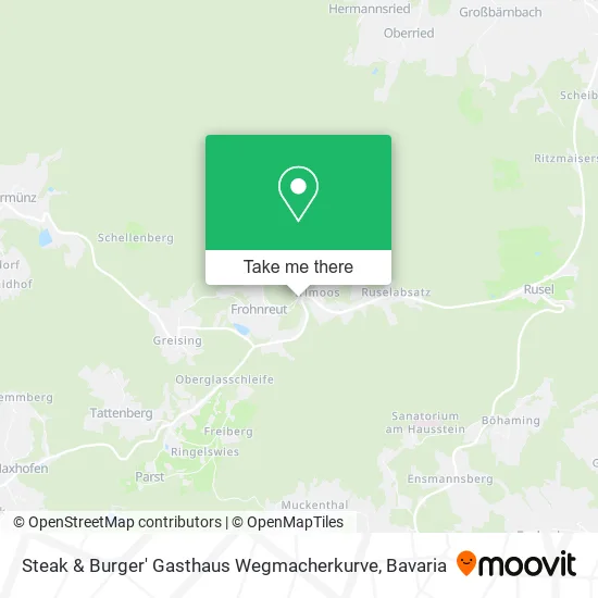 Карта Steak & Burger' Gasthaus Wegmacherkurve