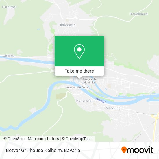 Betyár Grillhouse Kelheim map