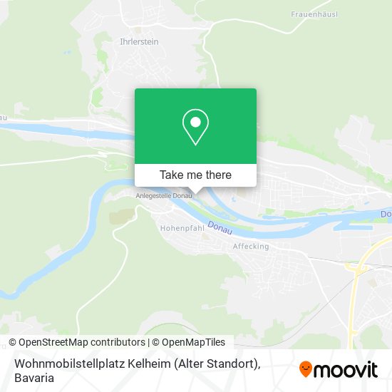 Карта Wohnmobilstellplatz Kelheim (Alter Standort)