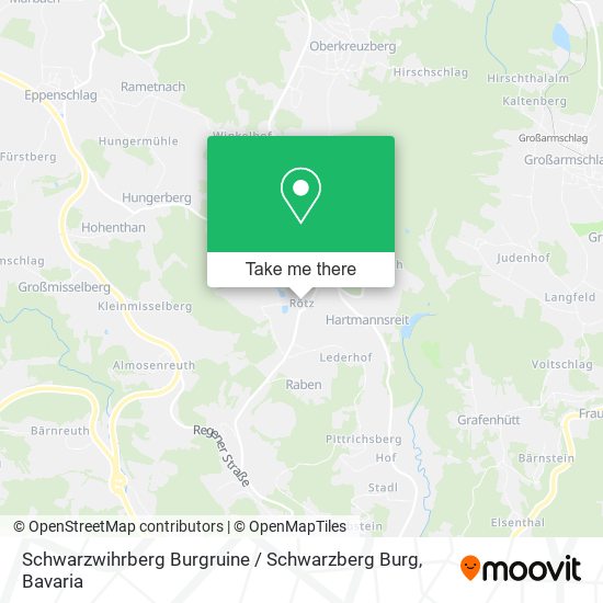 Schwarzwihrberg Burgruine / Schwarzberg Burg map