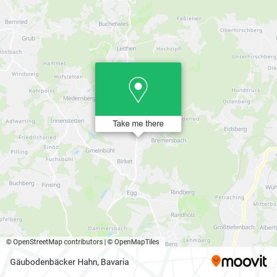 Gäubodenbäcker Hahn map