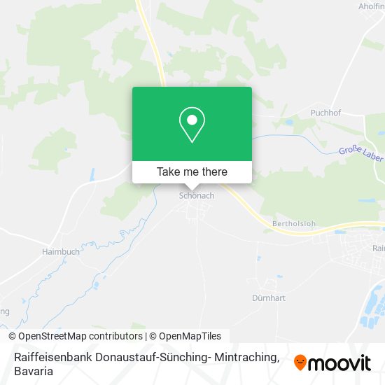 Raiffeisenbank Donaustauf-Sünching- Mintraching map