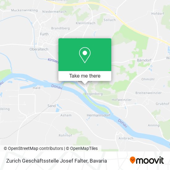 Zurich Geschäftsstelle Josef Falter map